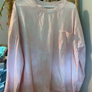 Pink and white tie dye